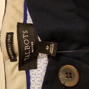 Talbots petites the pepfect crop size 4p 31 inch